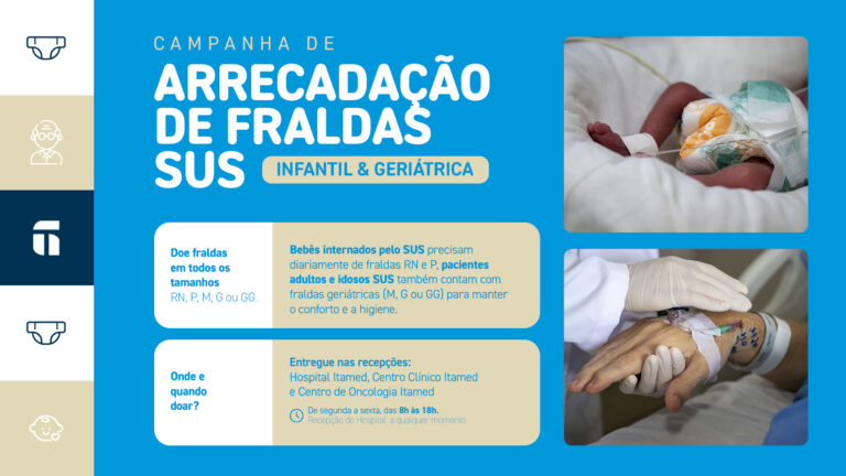 Hospital Itamed lança campanha de doação de fraldas para pacientes do SUS