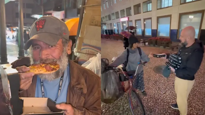 Influenciador tenta comprar 100 pizzas para doação em Curitiba e pizzaria surpreende ao doar tudo
