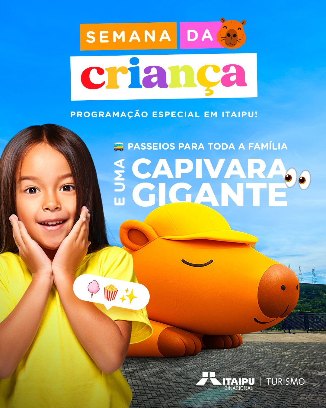 Dia das Crianças no Turismo Itaipu