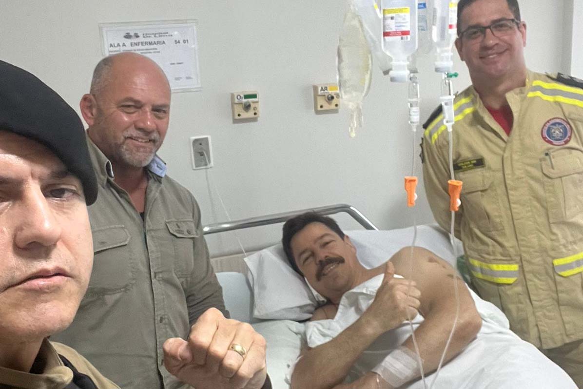 Bombeiro ferido em incêndio em Cascavel segue internado em observação